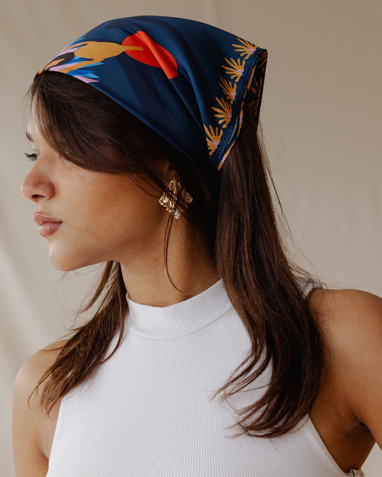 Egyptian Goddess Energy Scarf In Blue