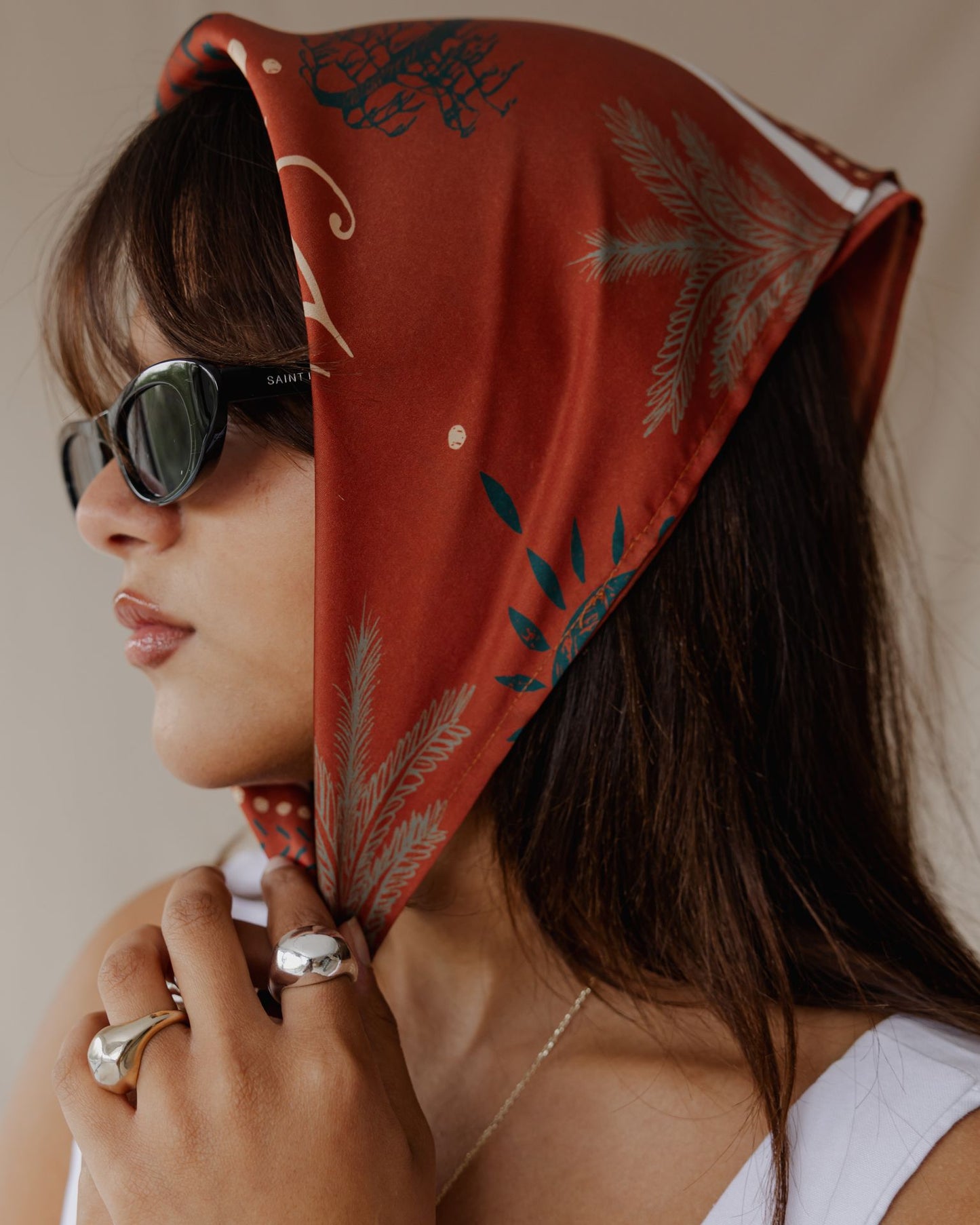 Isis Scarf In Burnt Sienna