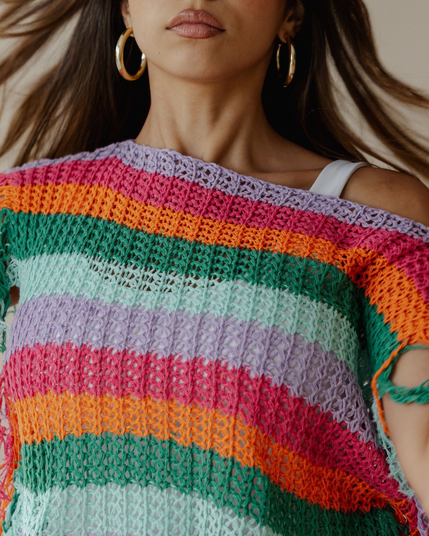 Cotton Candy Chaos Sleeveless Top