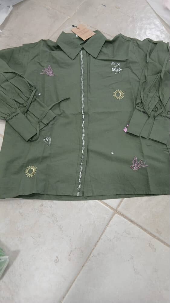 The Artisan Embroidered Olive Shirt
