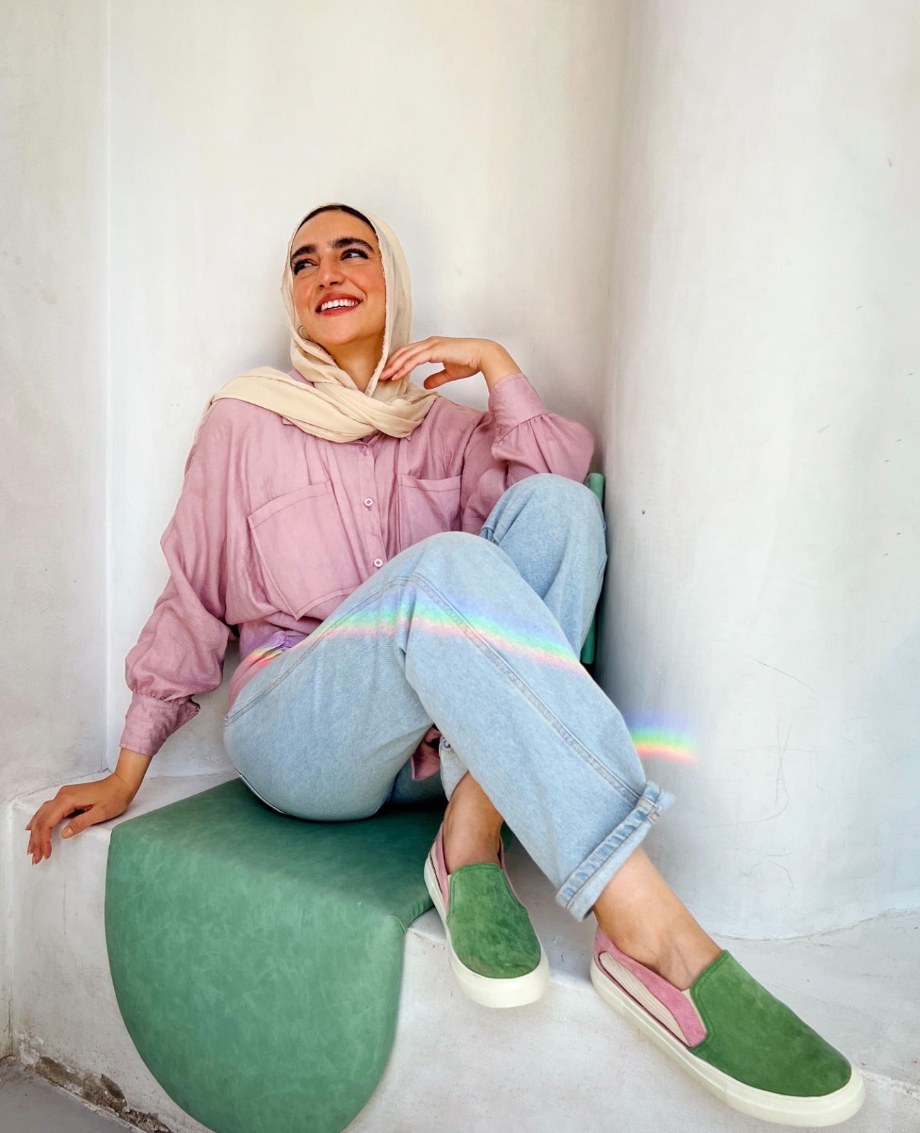 Slip On Espadrilles Mint X Rose