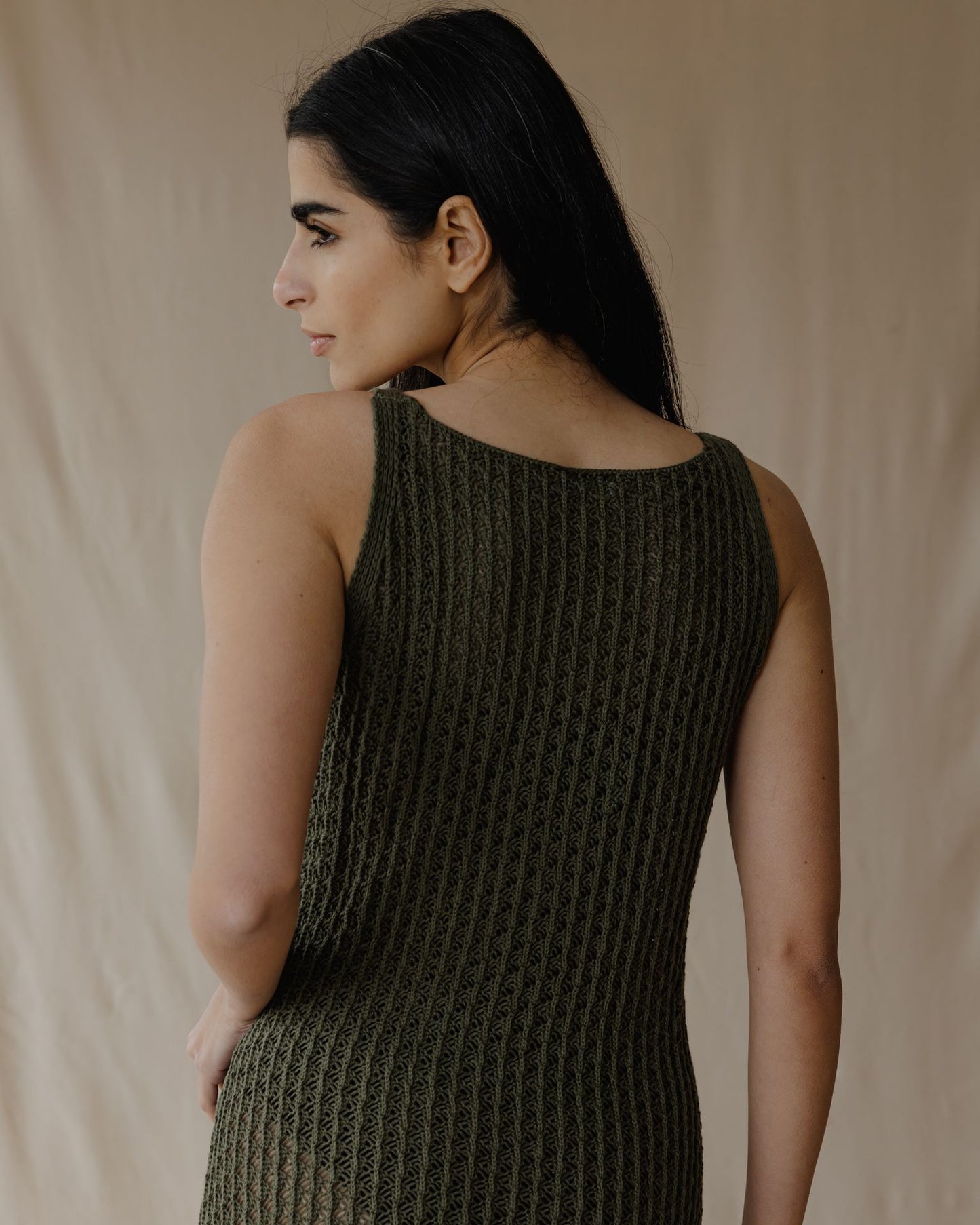 Haven Olive Knit Dress