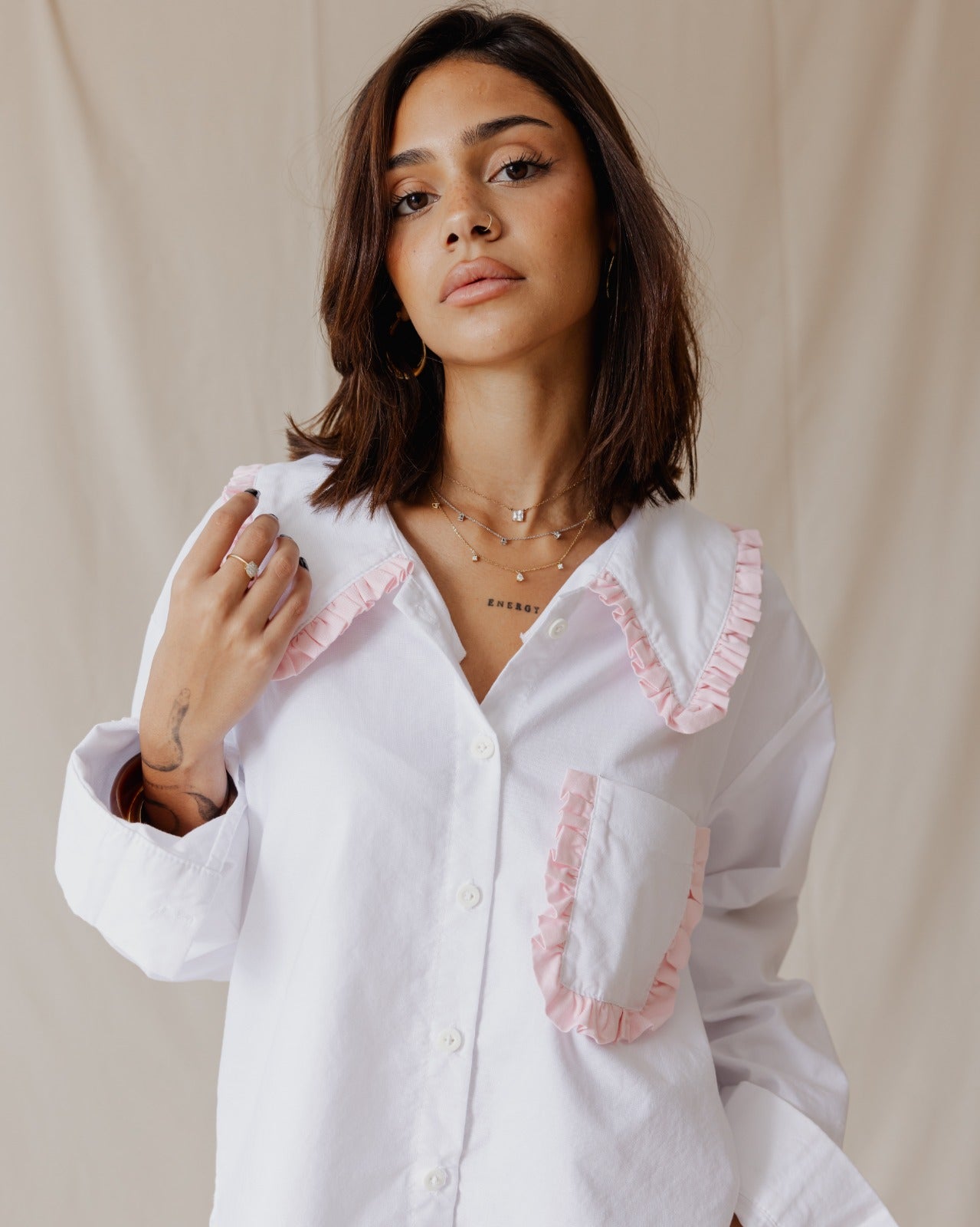 Cottage-Core Shirt White