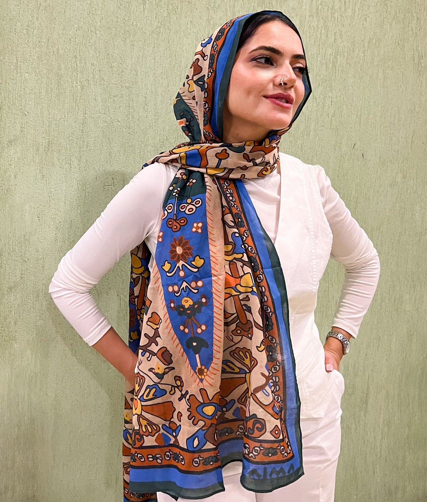 The Persian Feast Cotton Scarf