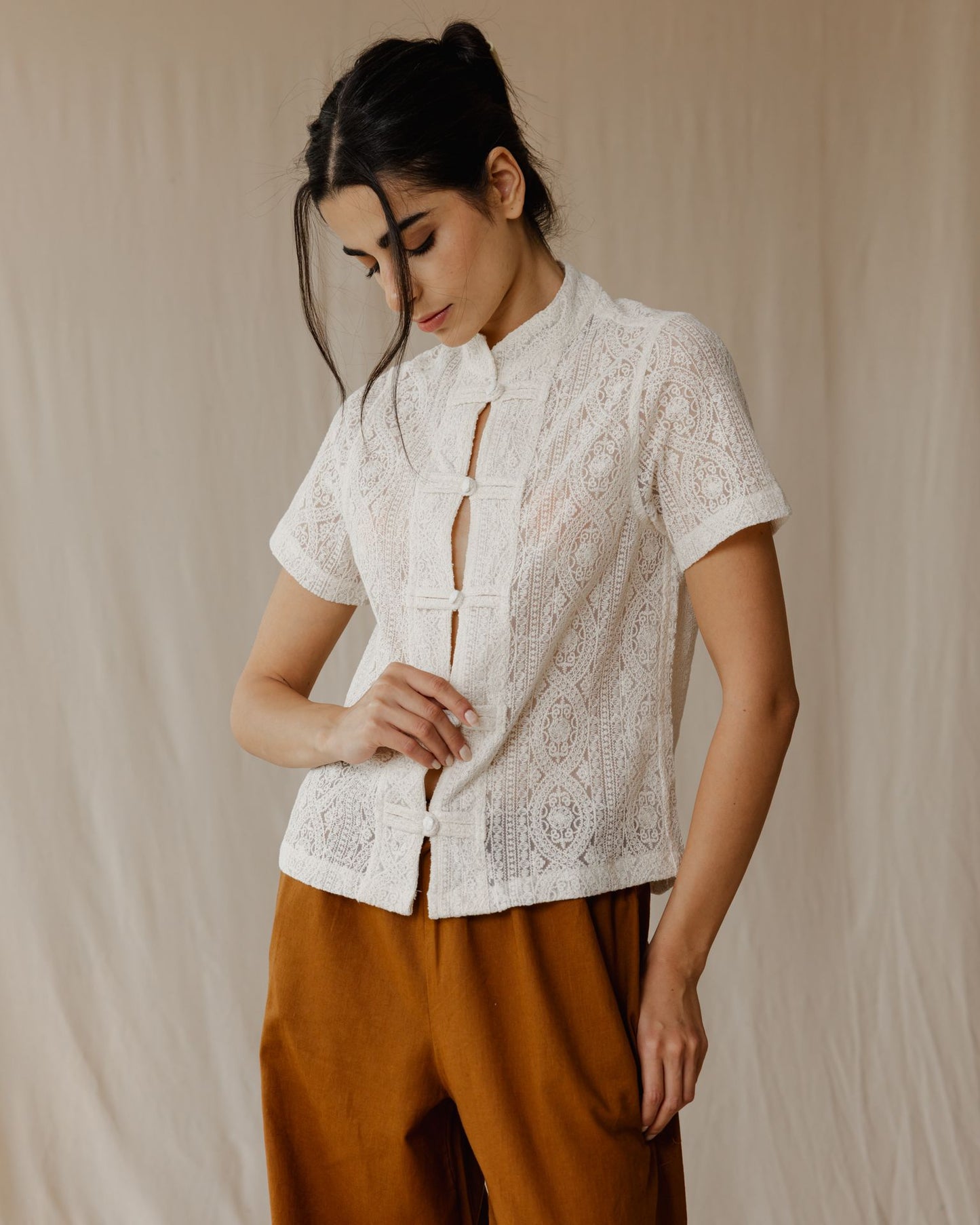 Lace Knot Blouse