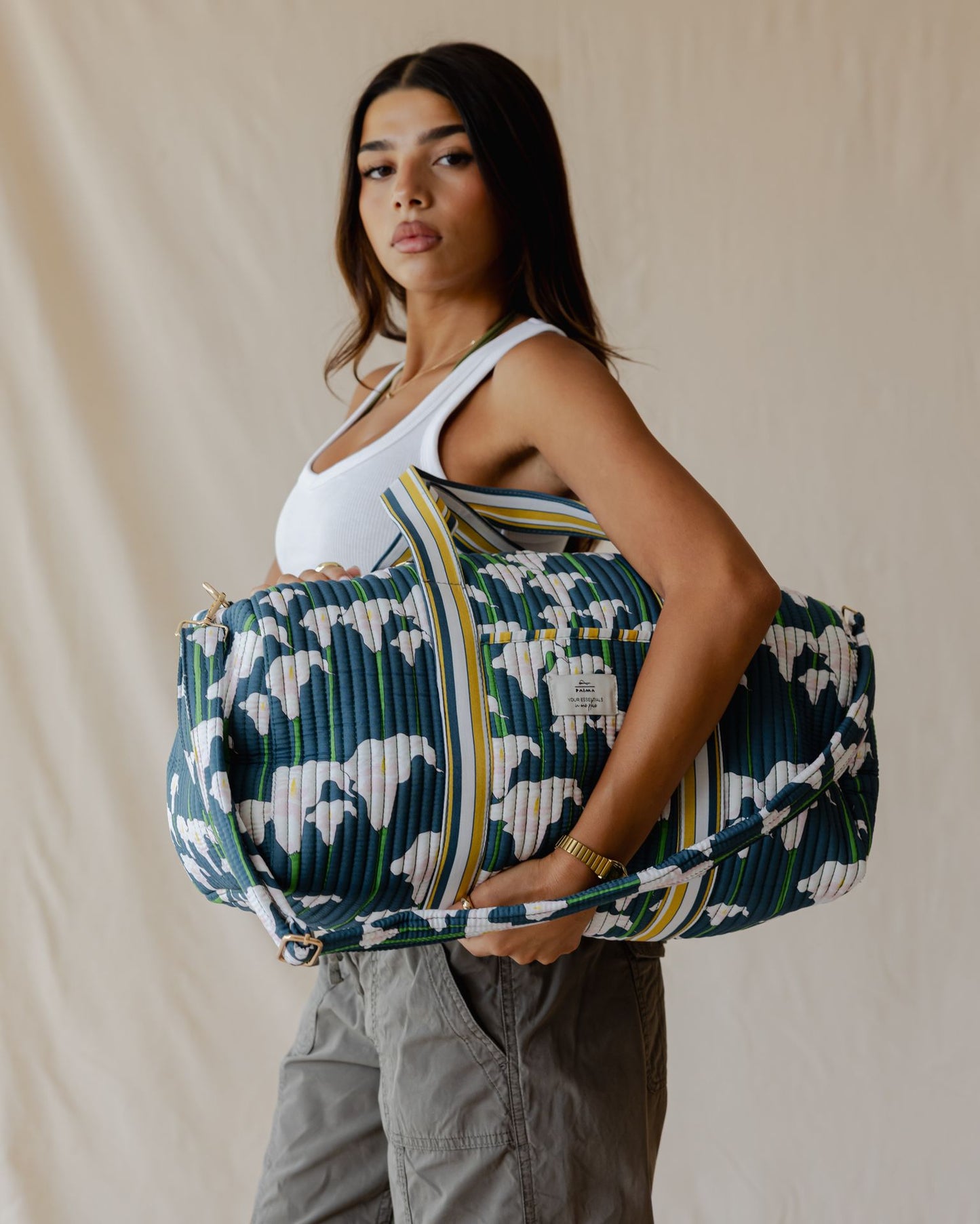 Midnight Lily Duffle Bag