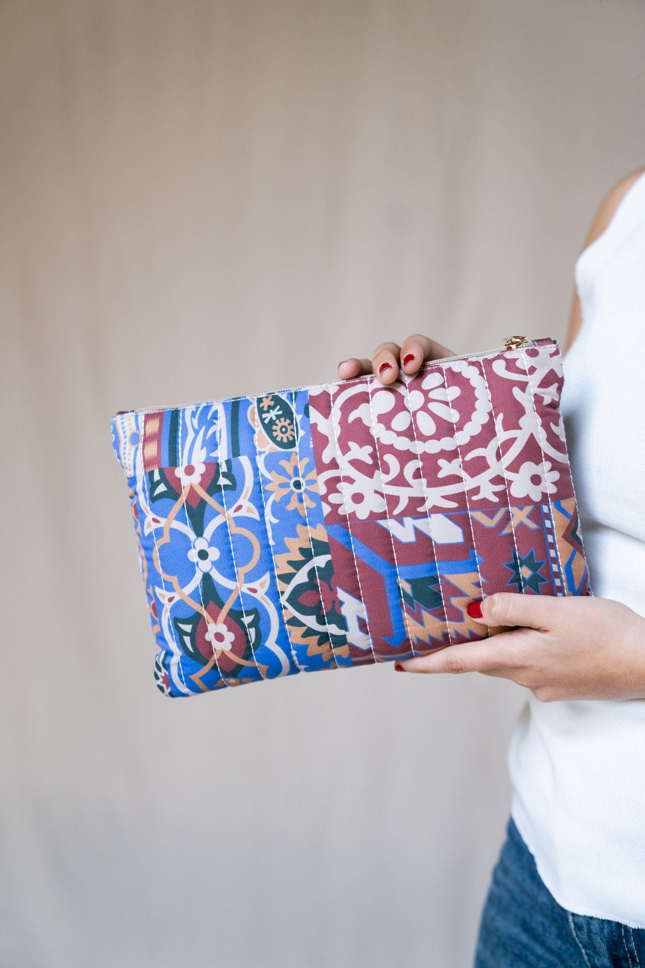 Mosaic Quilted Pouch