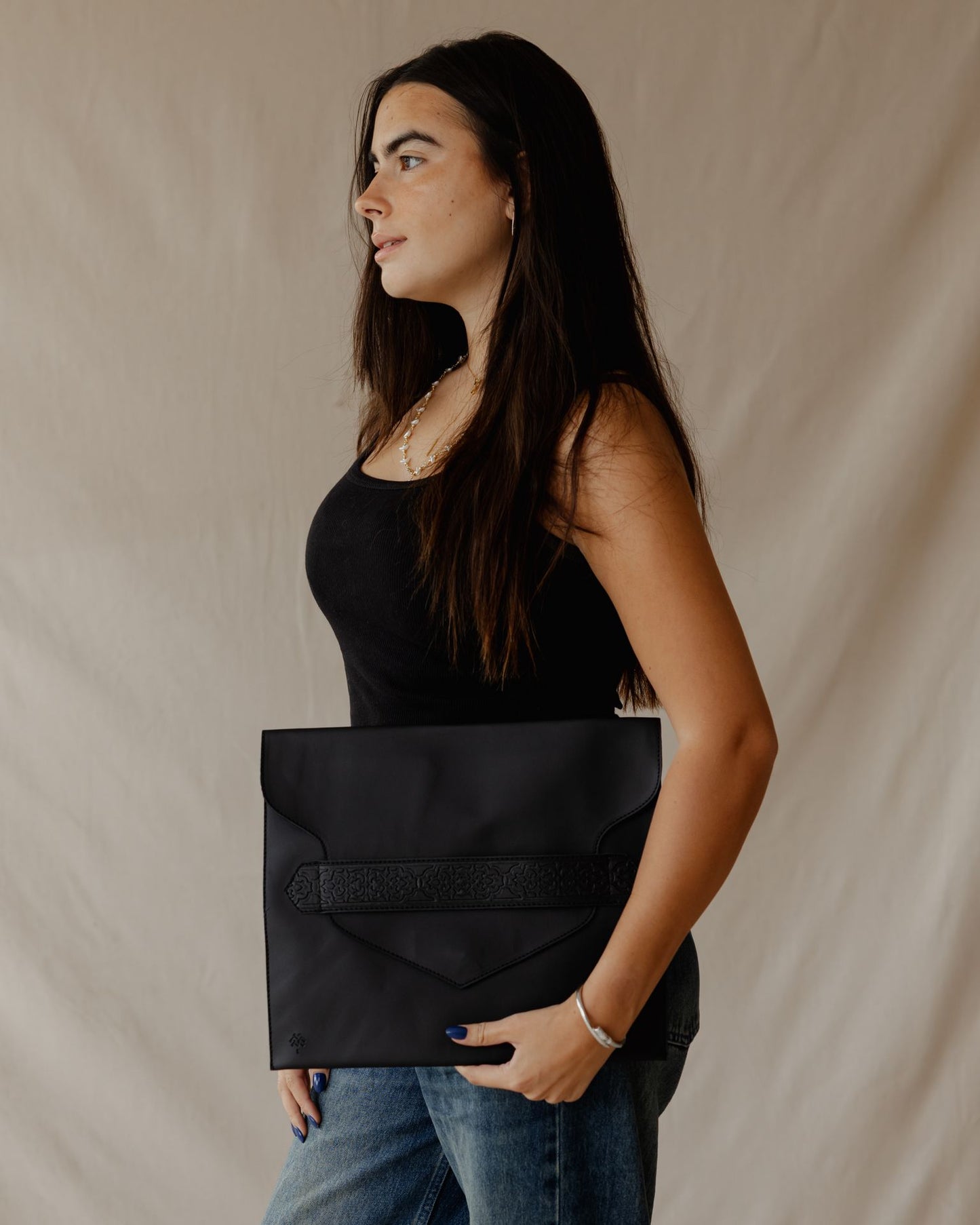 Secret Garden Laptop Sleeve Black