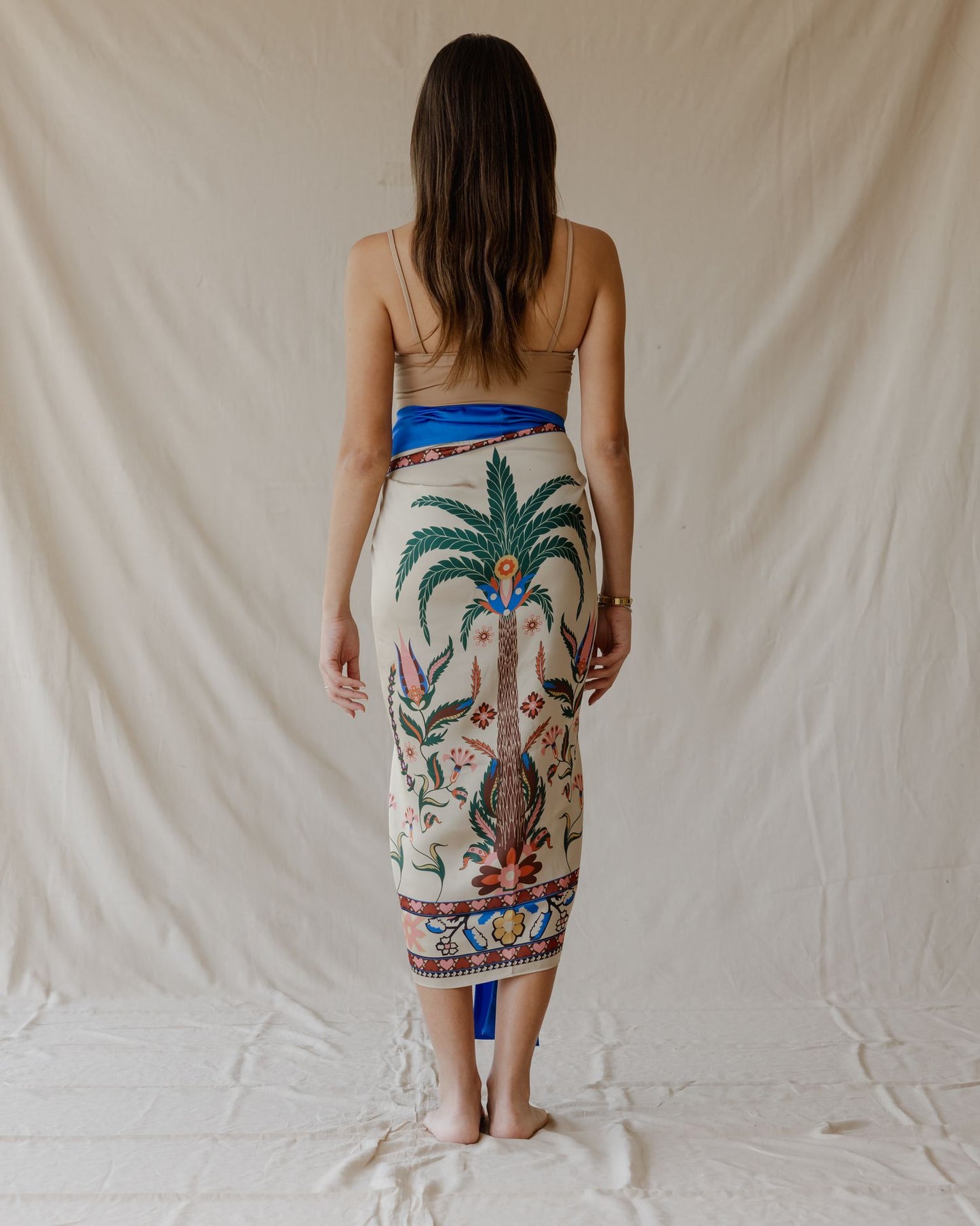 Tamara Palm Sarong Beige