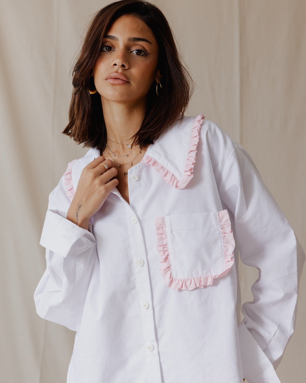 Cottage-Core Shirt White
