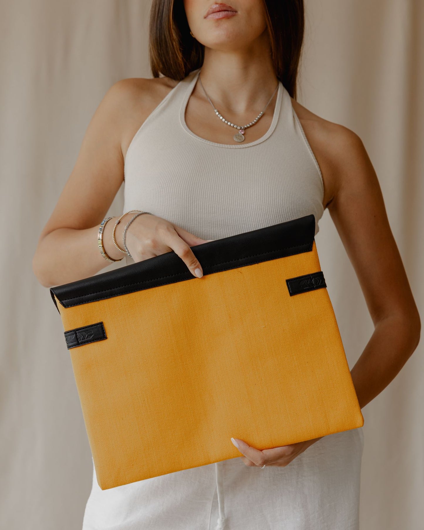 Aztec Laptop Sleeve In Yellow