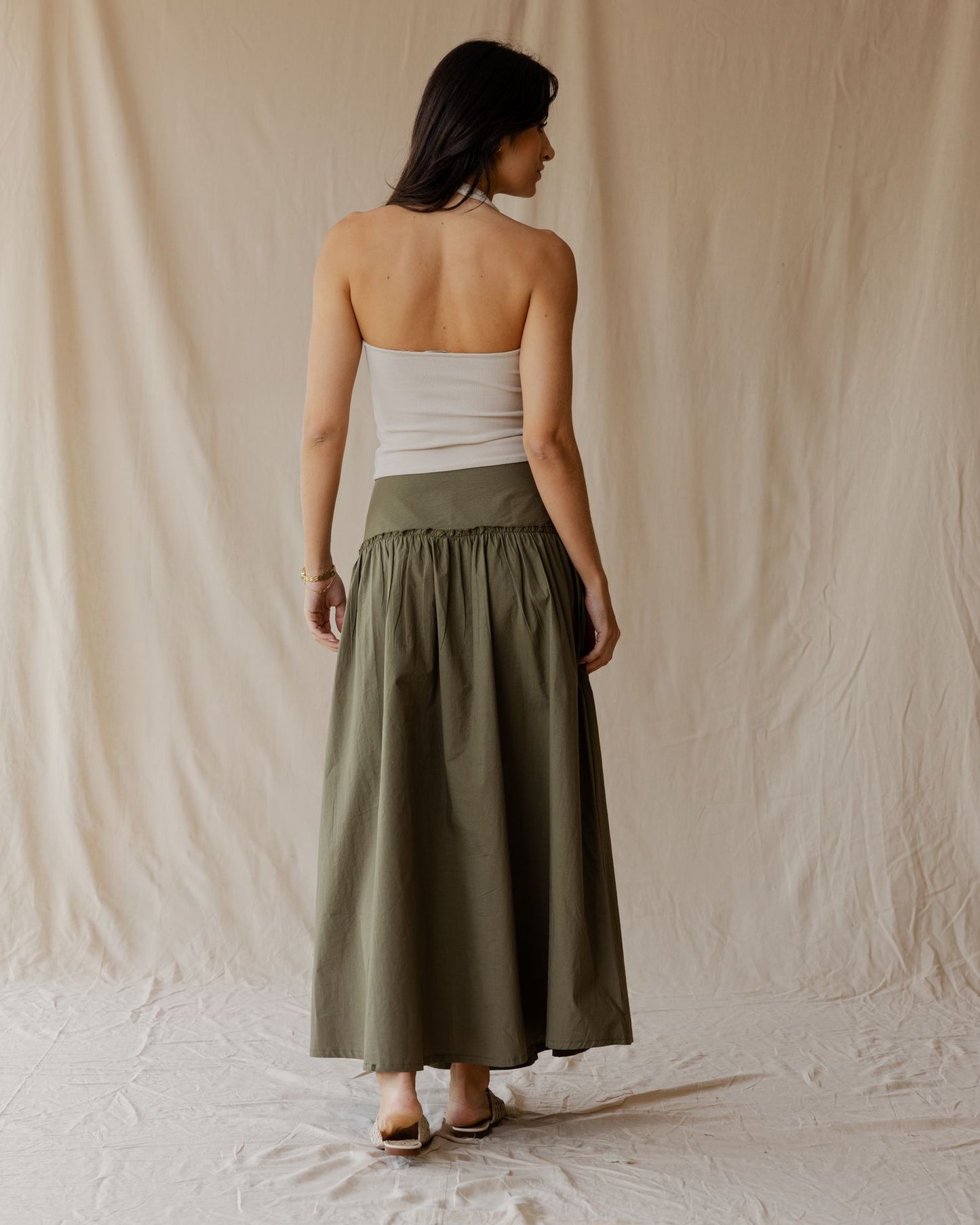 Olive Flow Skirt