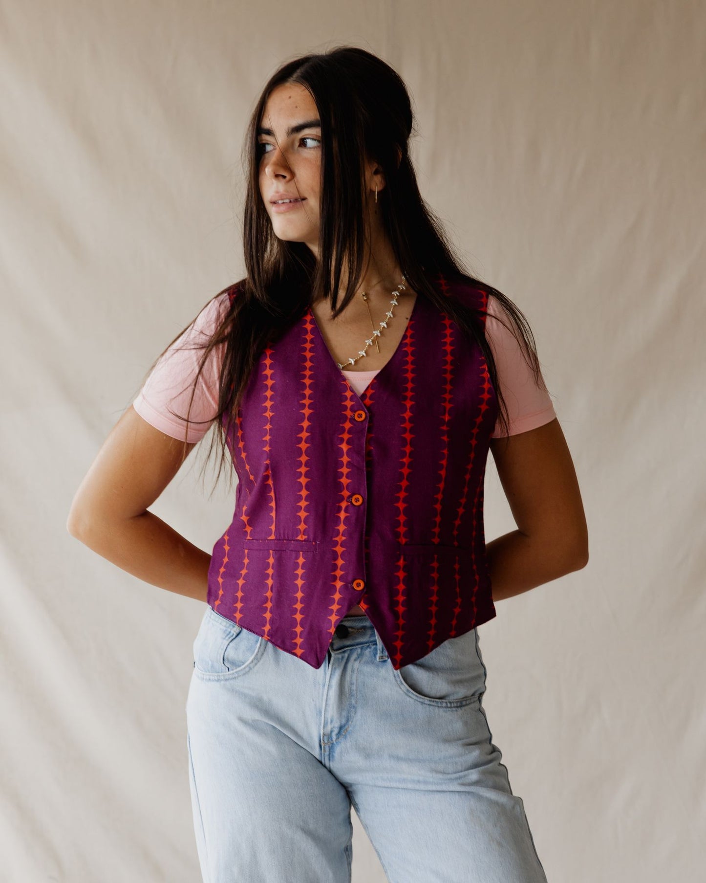 Island Dreams Vest Purple