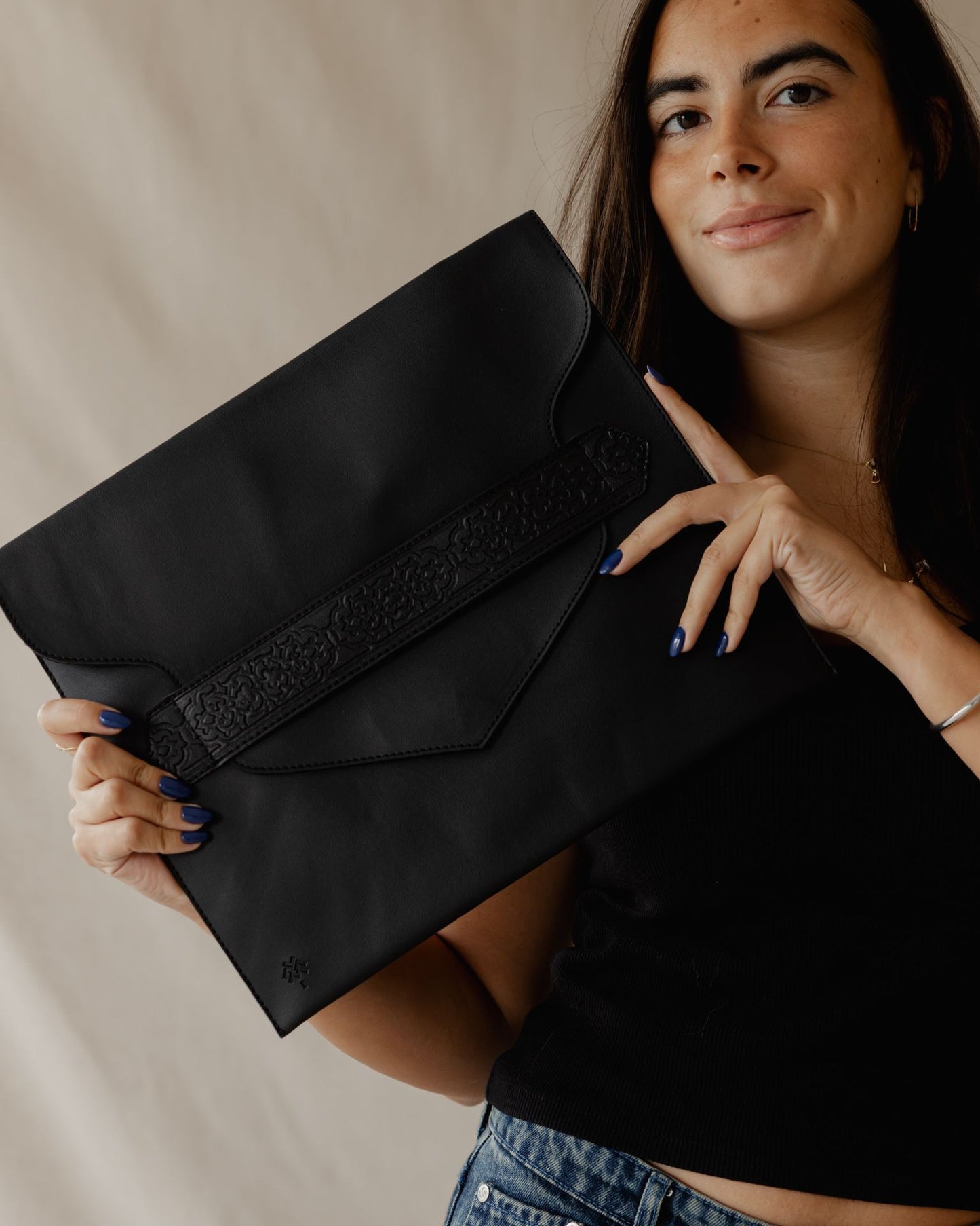 Secret Garden Laptop Sleeve Black