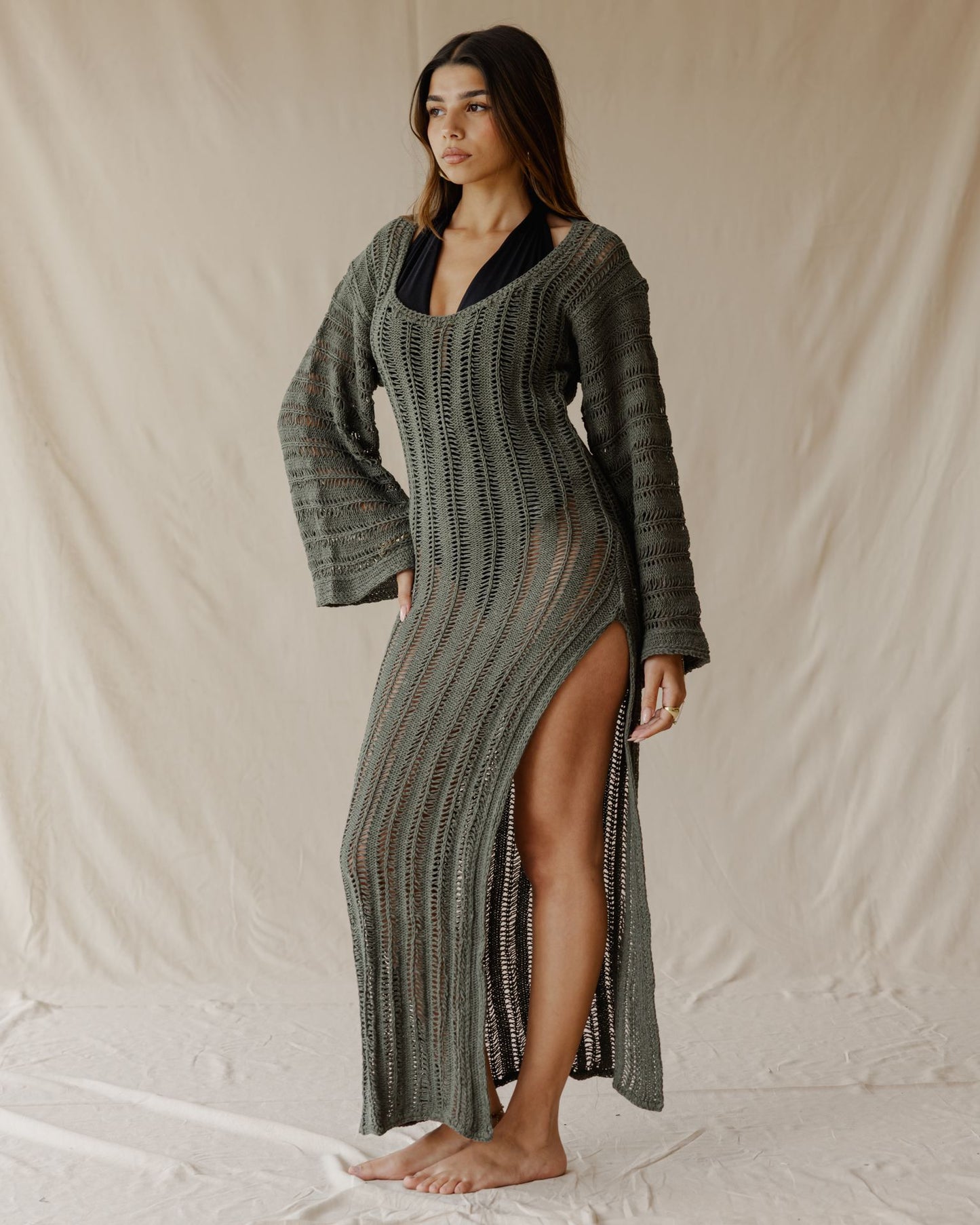 Waves & Weave Cover-Up Olive
