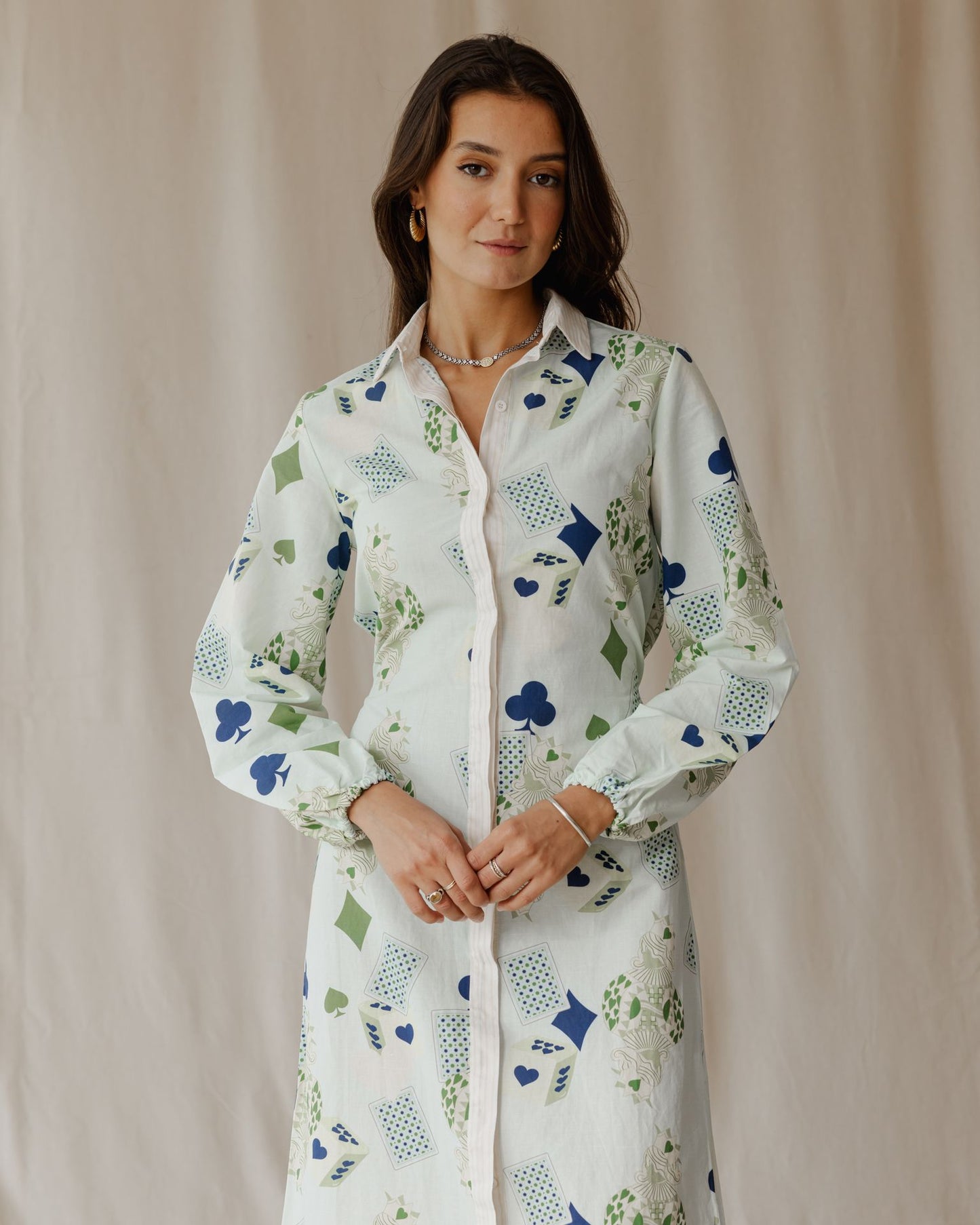 Hearts on Deck Linen Dress