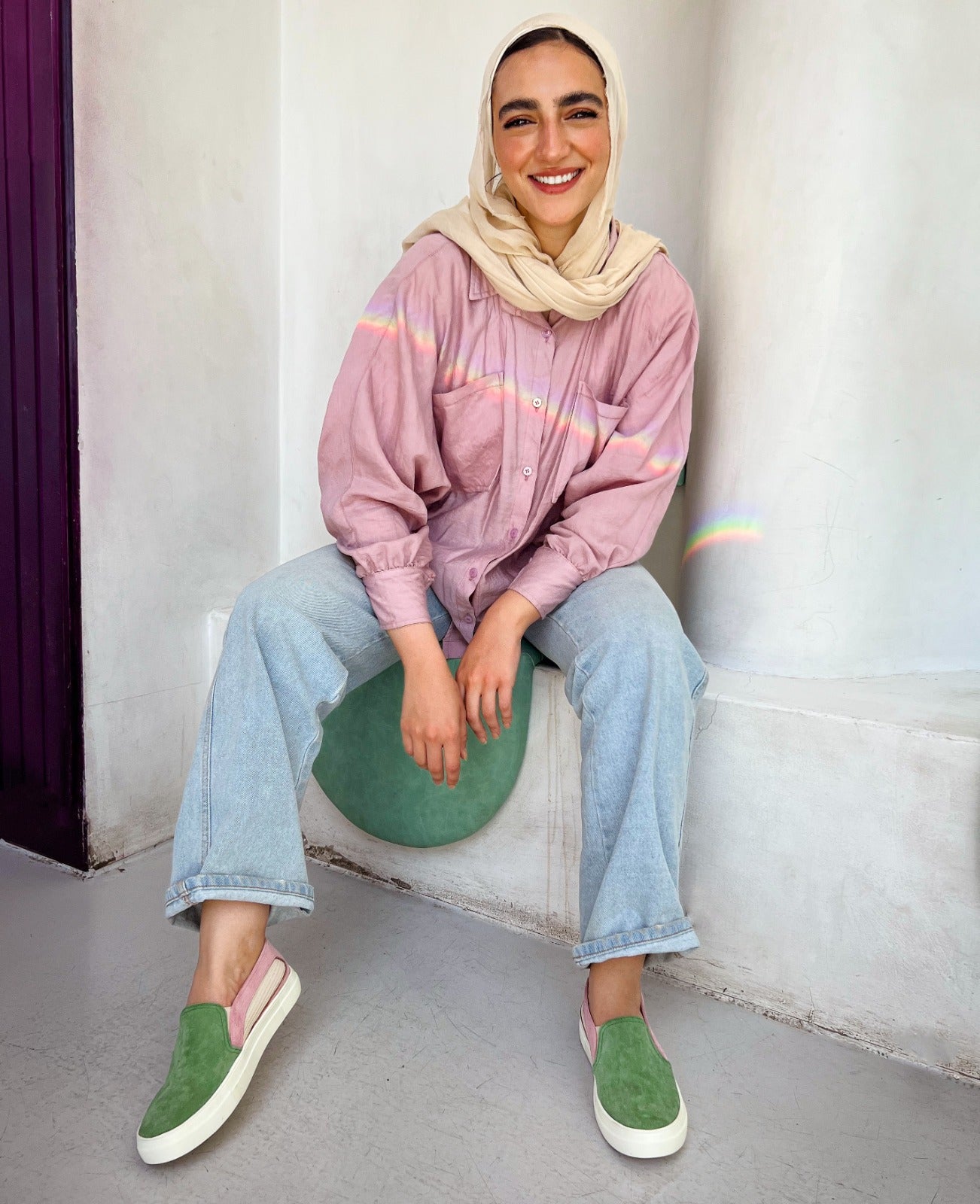 Slip On Espadrilles Mint X Rose