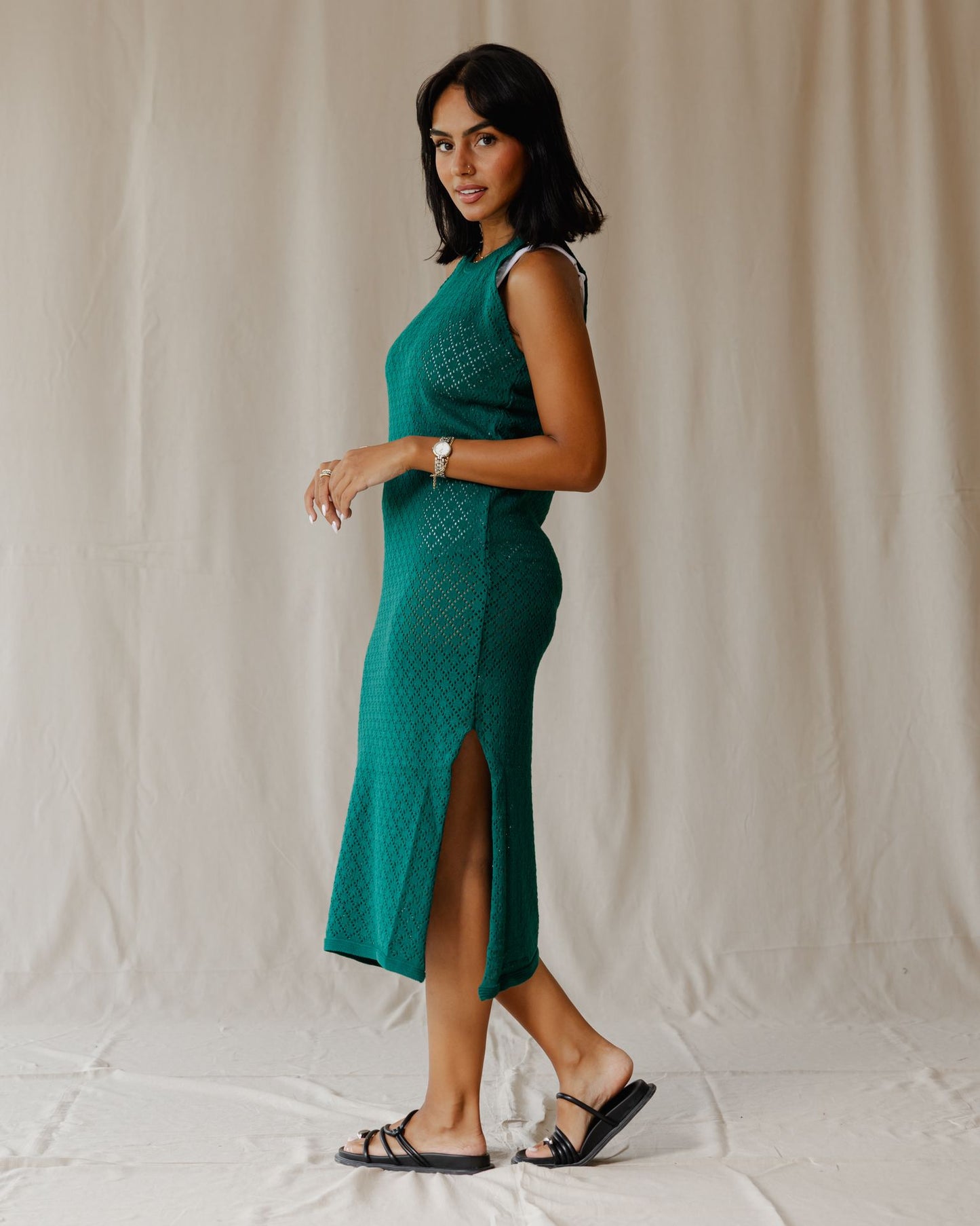 The Cloudnet Dress In Teal