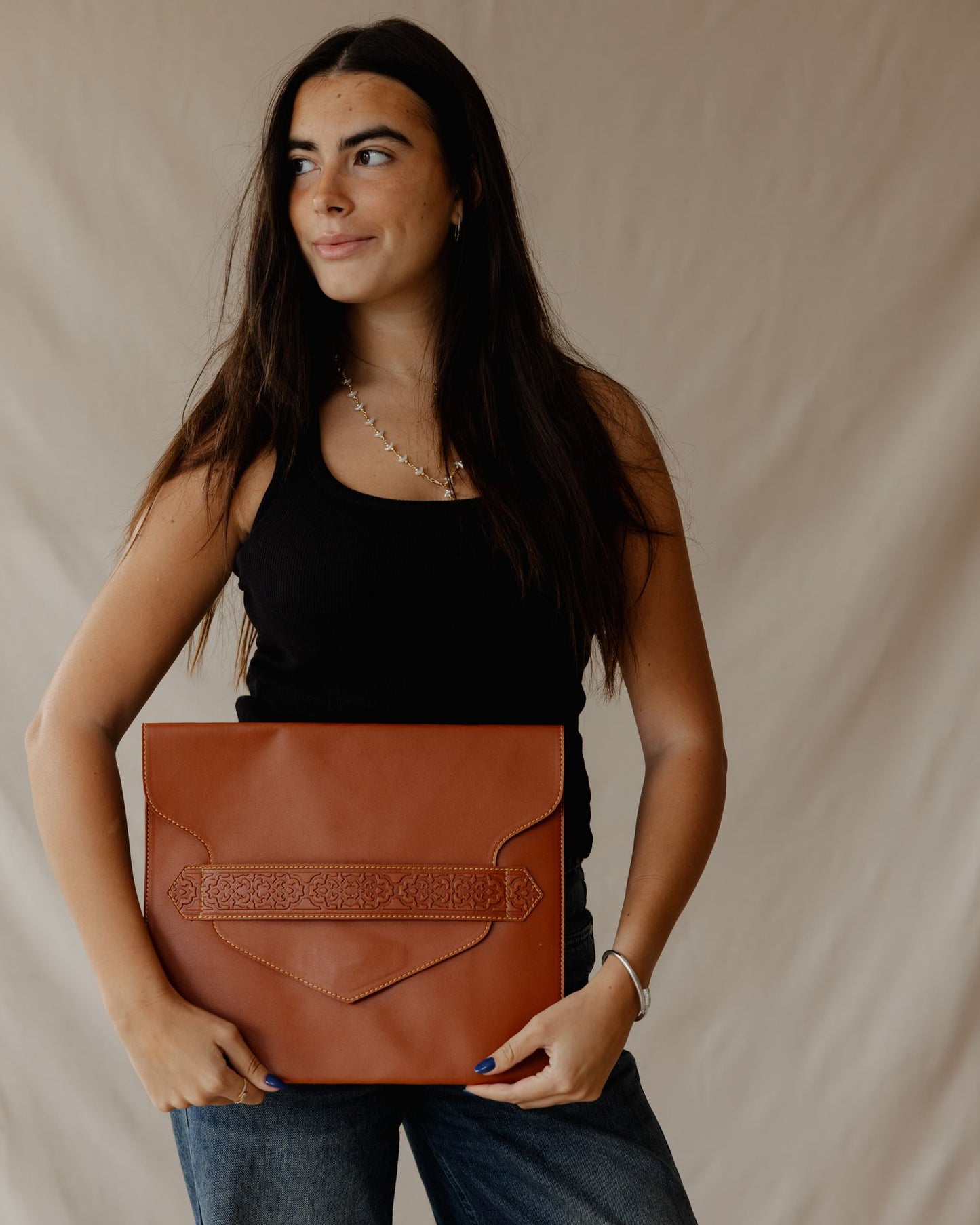 Secret Garden Laptop Sleeve Havane