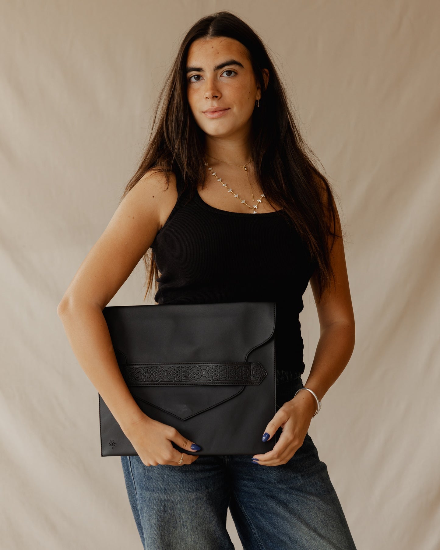 Secret Garden Laptop Sleeve Black