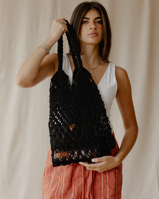 The Everyday Crochet Bag In Black