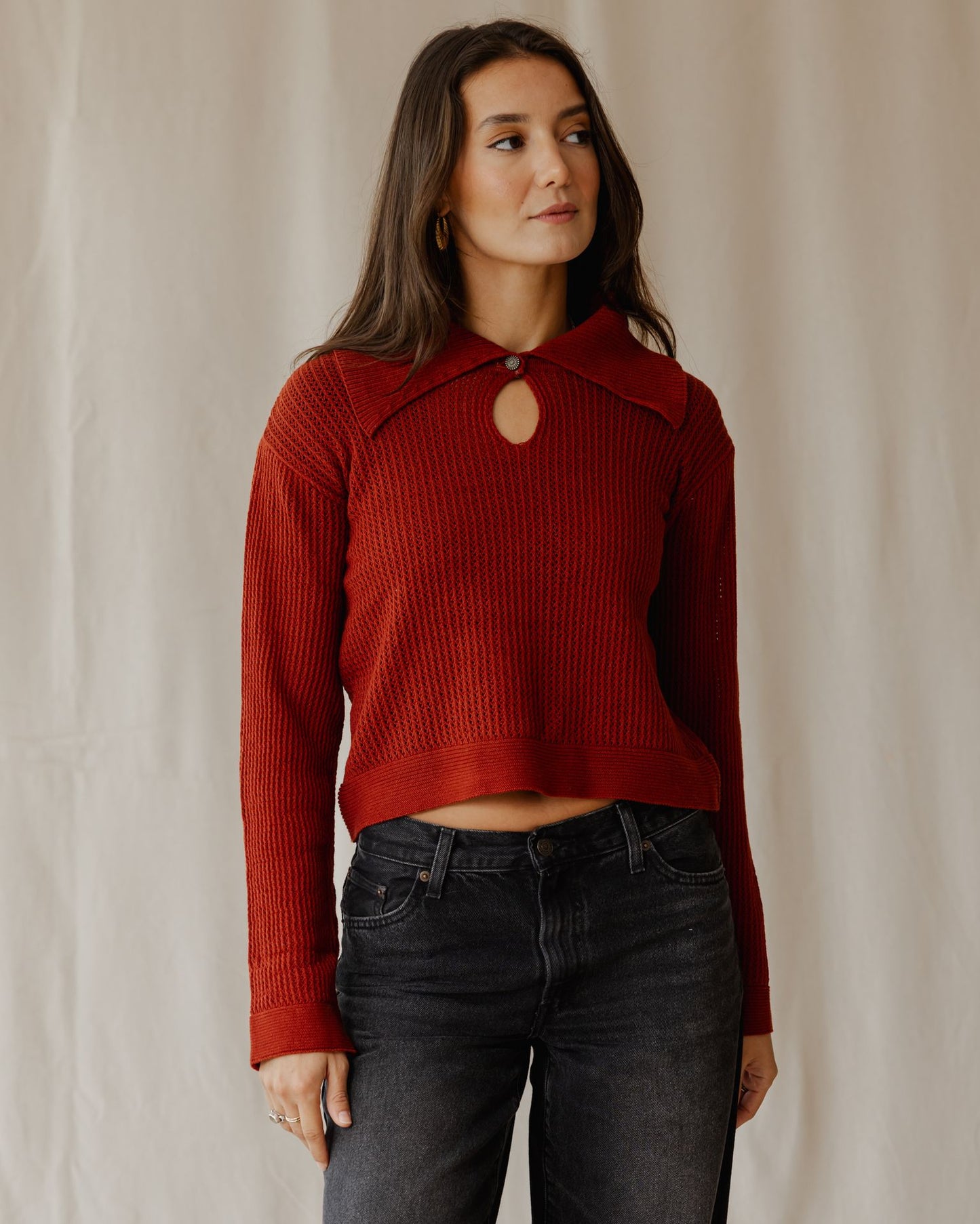 The Summer Sweater In Brick