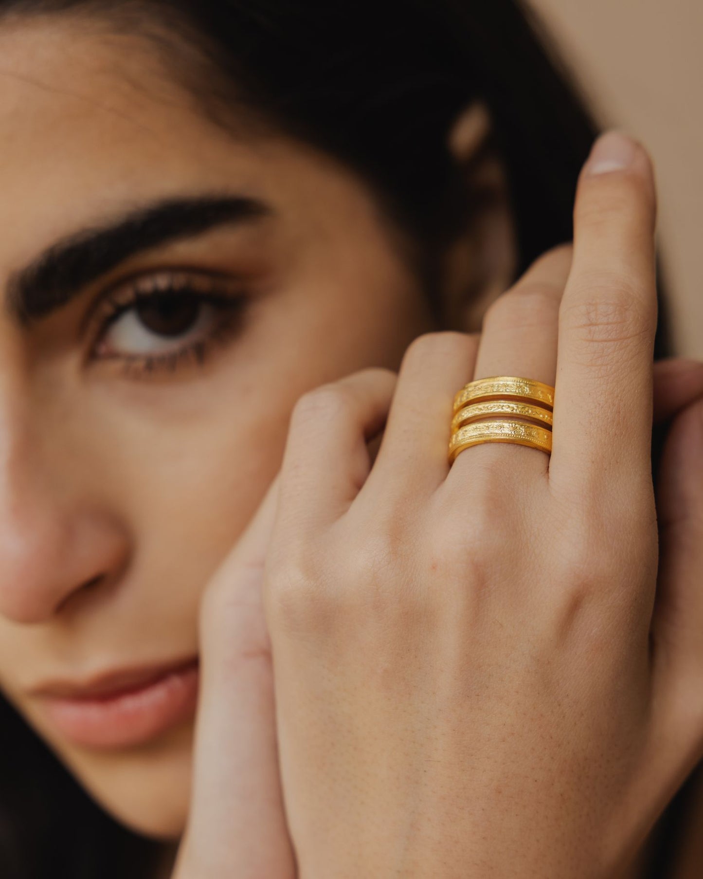 Triple Gold Plated Ring