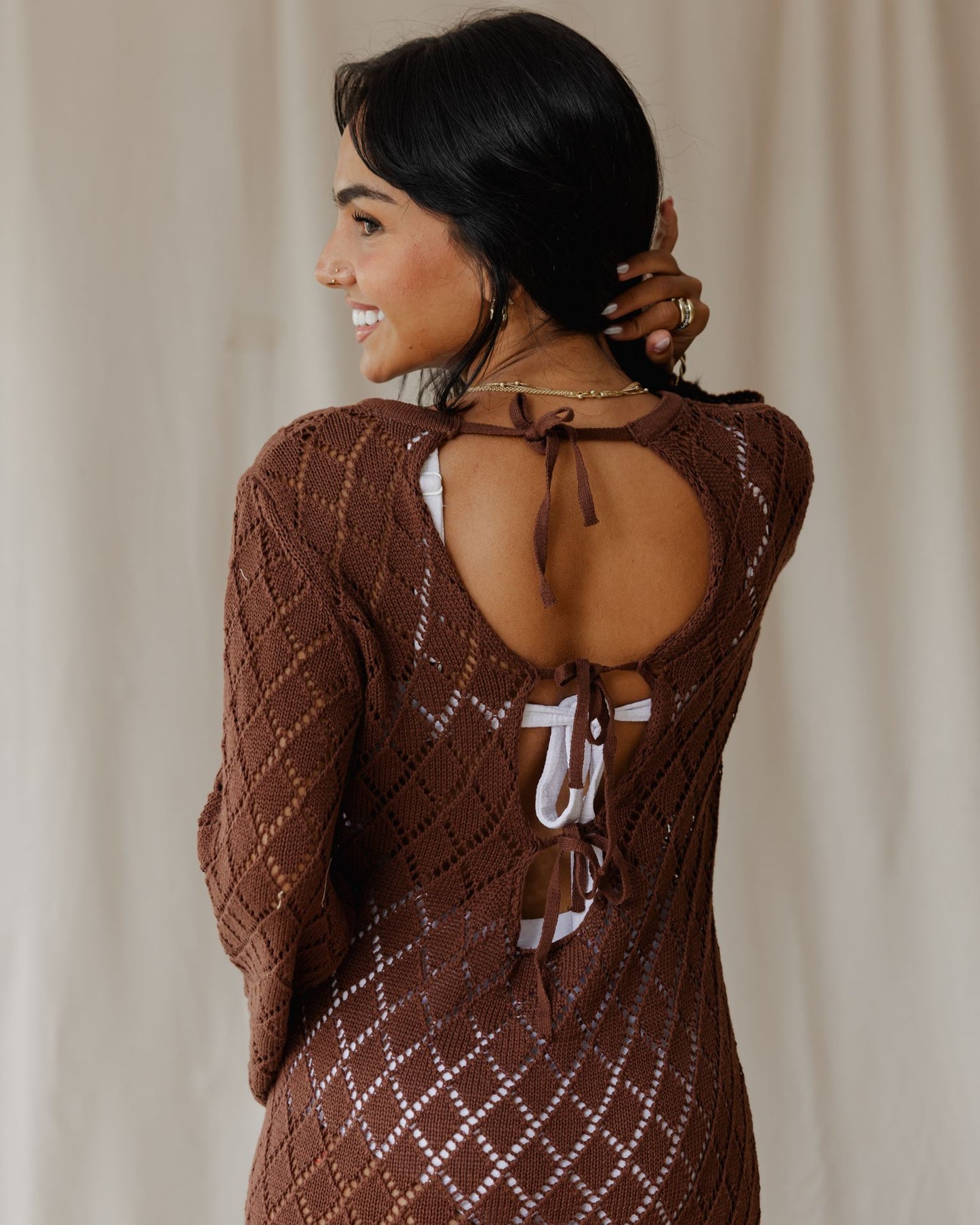 Dusk Brown Knit Dress