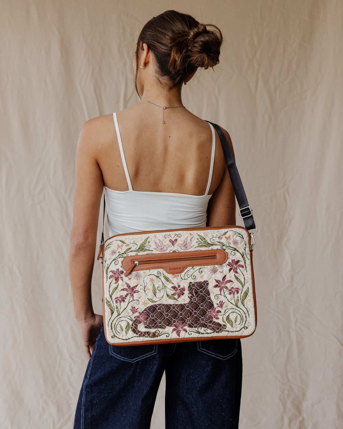 Floral Guardian White Quilted Sleeve