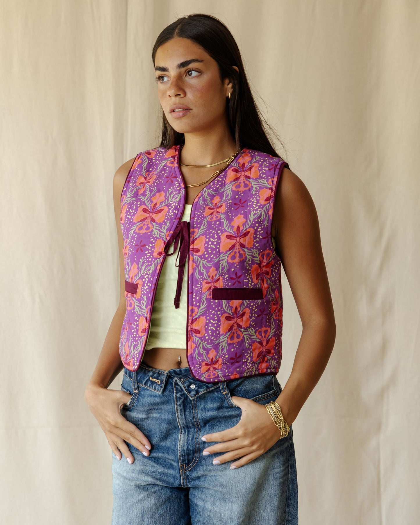 Fig & Bloom Reversible Vest