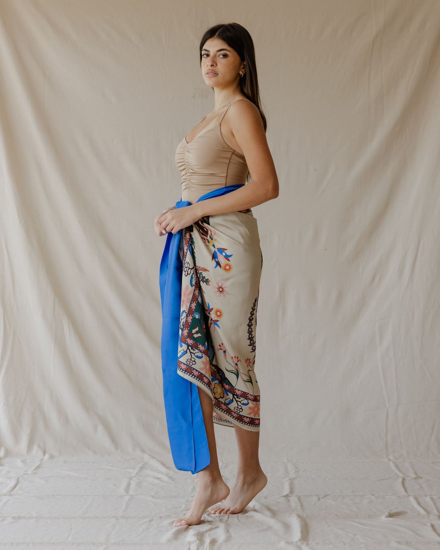 Tamara Palm Sarong Beige
