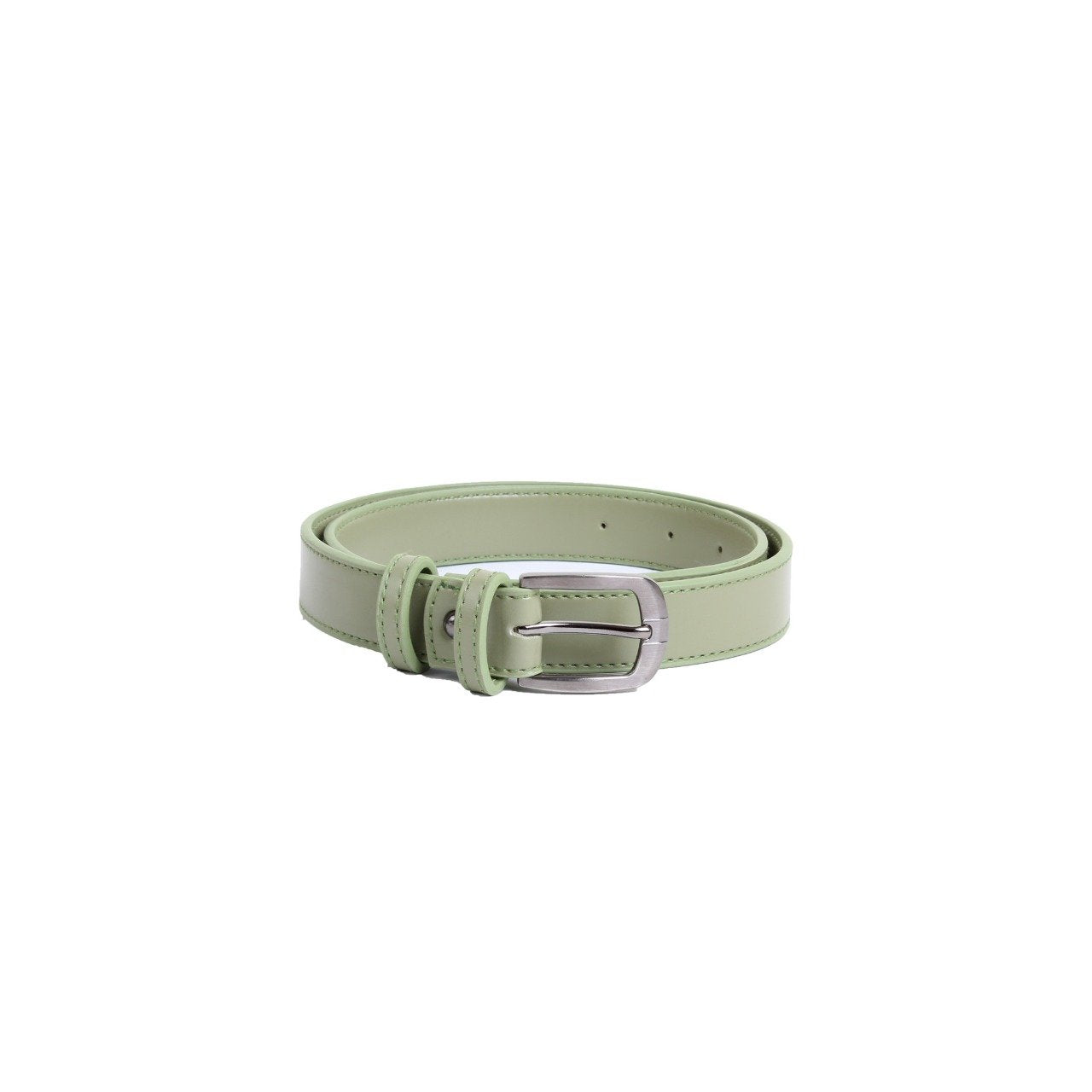 Classic Faux Leather Belt Pistachio