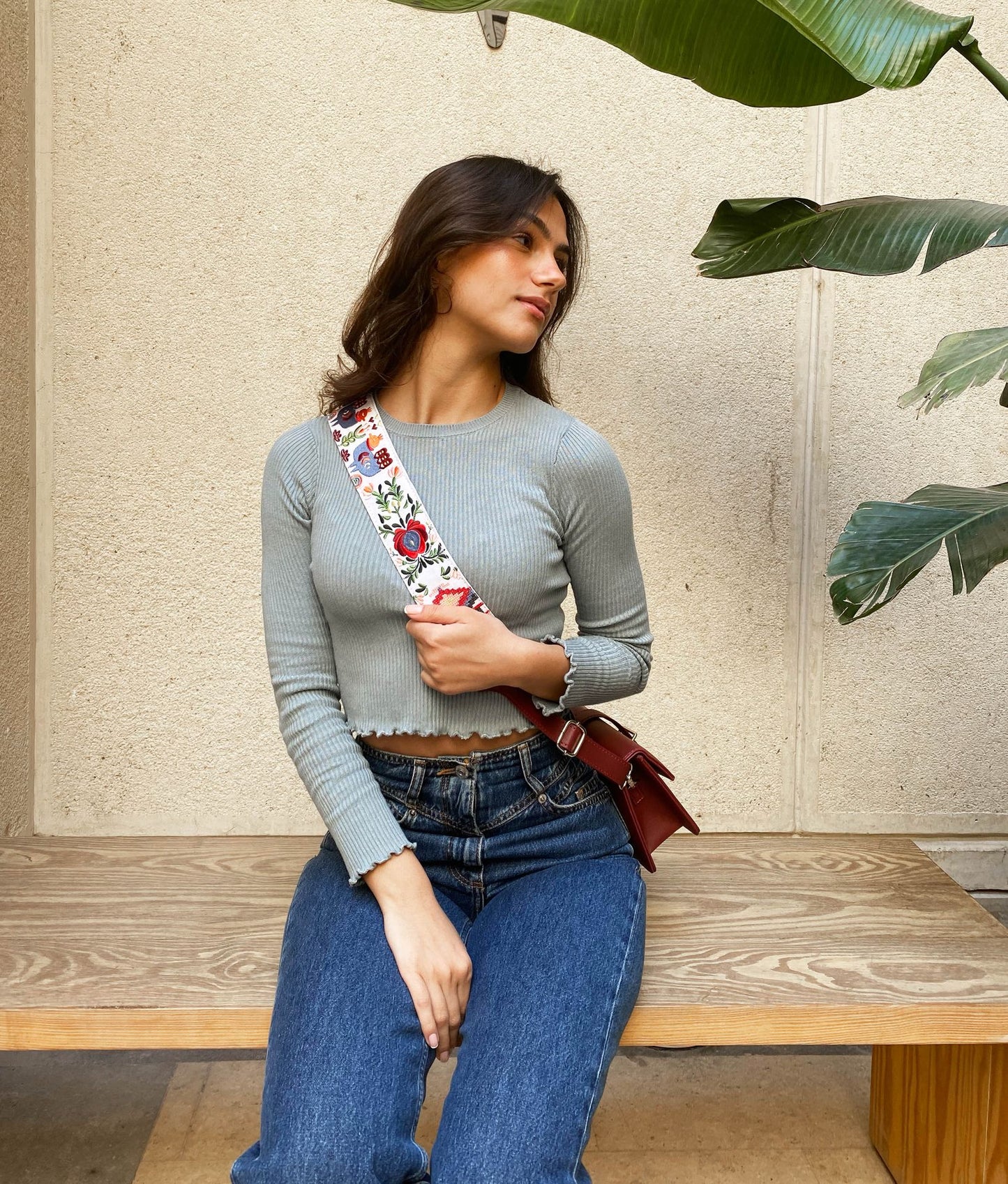 Burgundy Town Cross-Bag