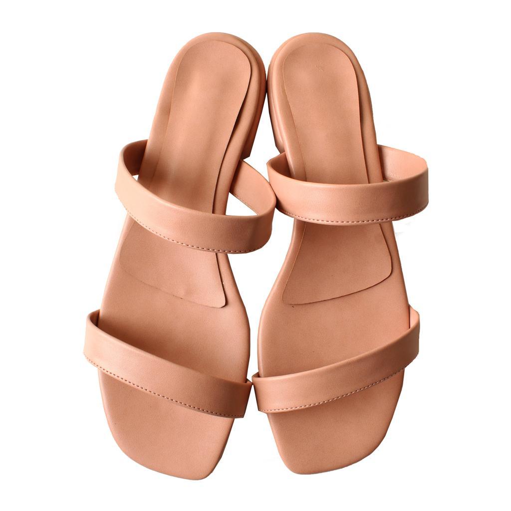Minimal 2 Strap Slides Rose