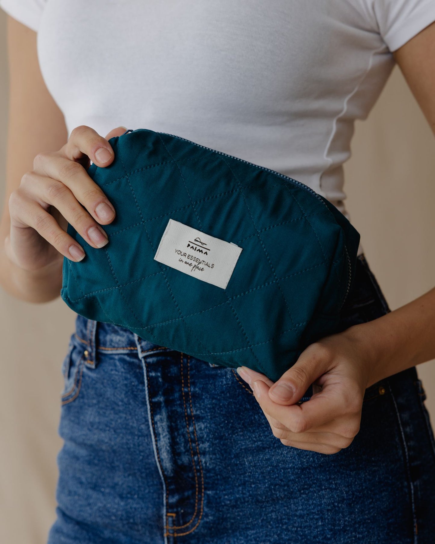 Teal Essential Makeup Pouch
