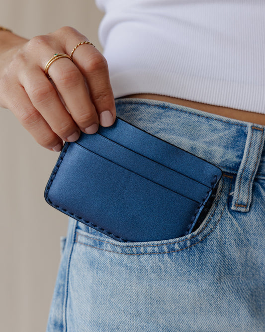Genuine Gleam Card Holder Blue