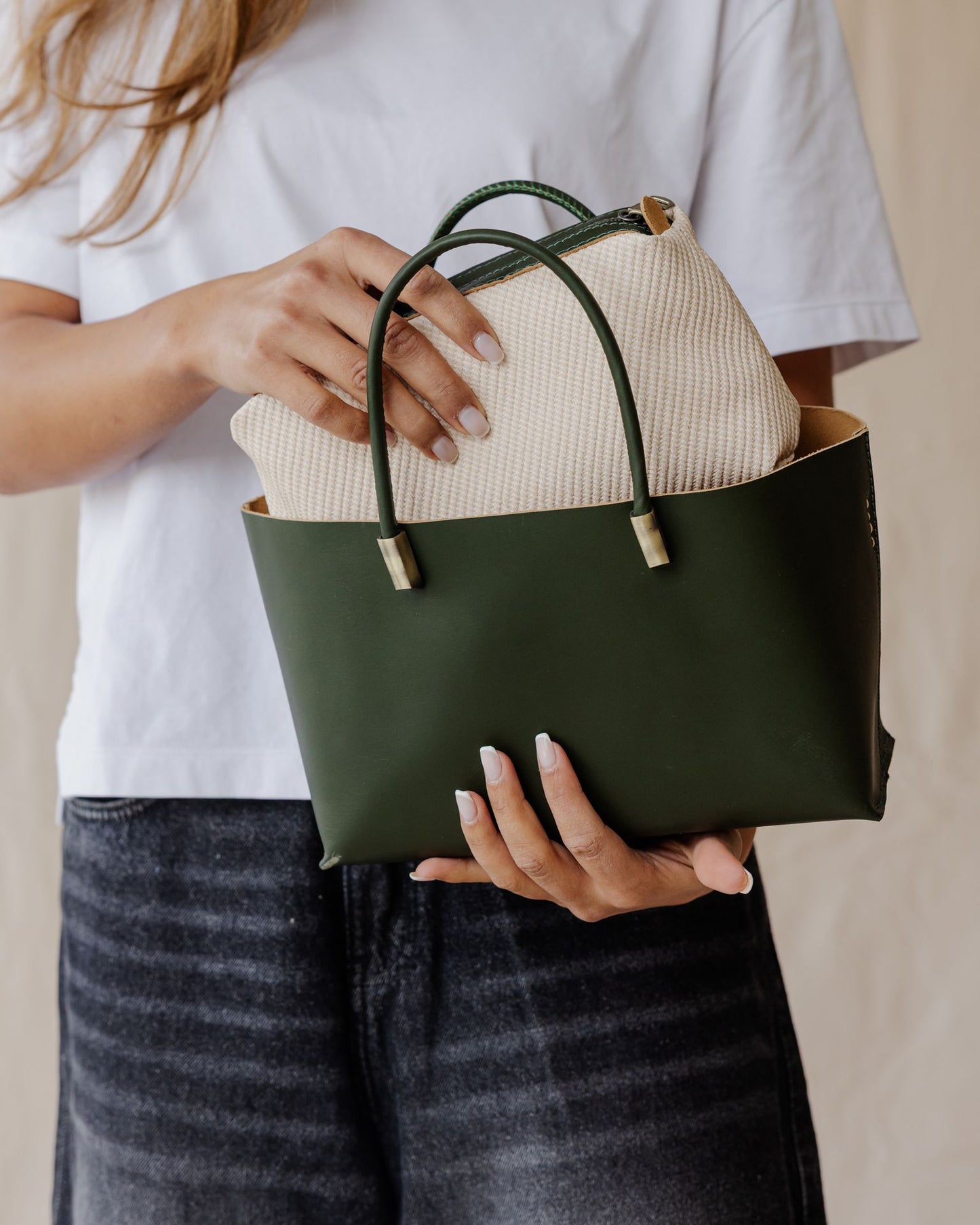 The Luce Genuine Bag In Olive