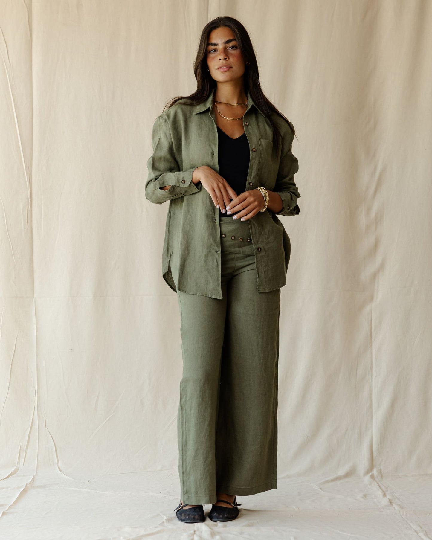 Eira Olive Shirt