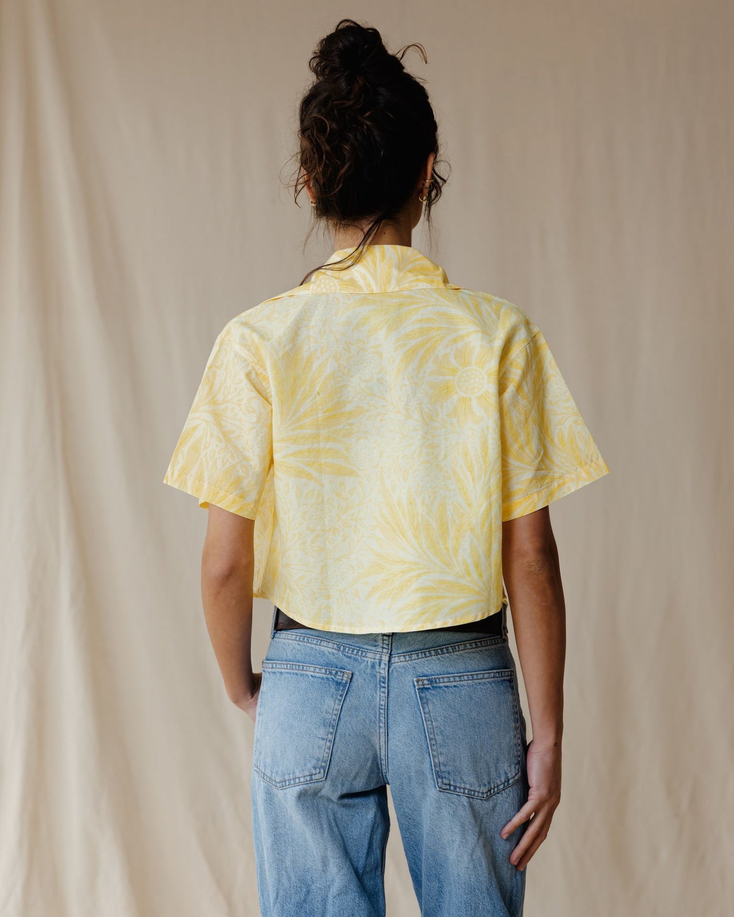 Antique Bloom Shirt In Butter Yellow