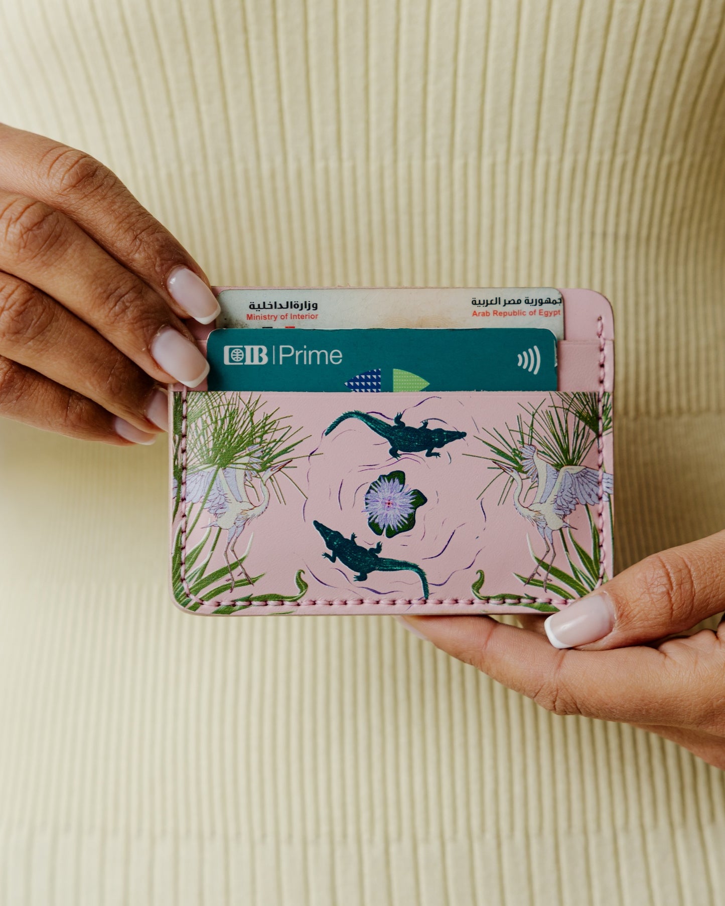 PALMA x VERYNILE Croco Pink Card Holder