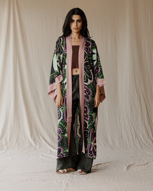 Emerald Bloom Kimono
