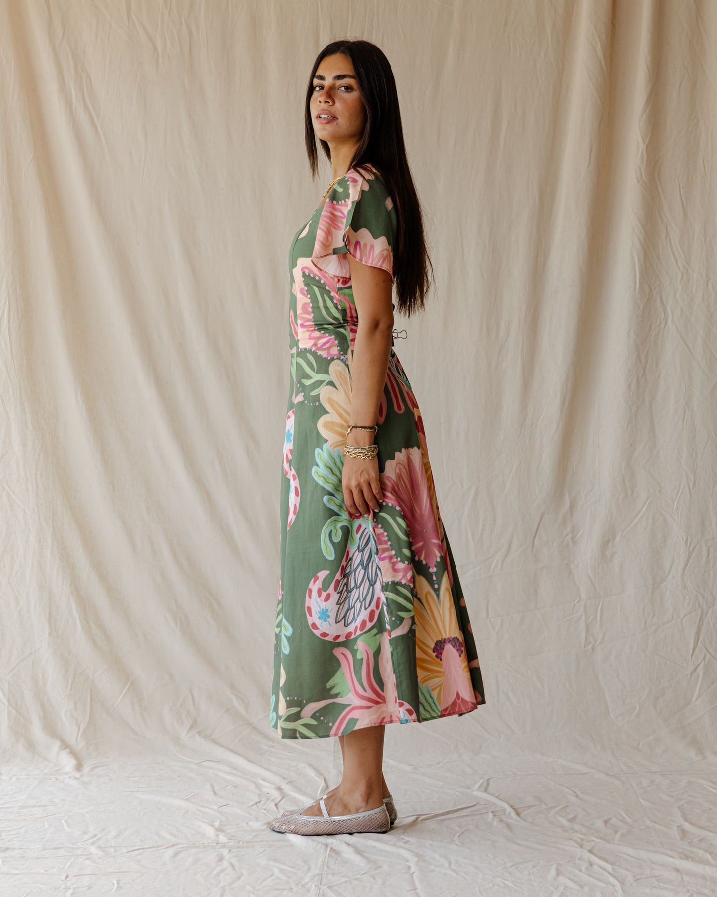 Sundrift Dress In Green