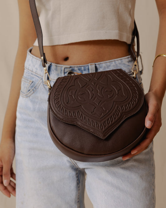 Jali crossbag بني