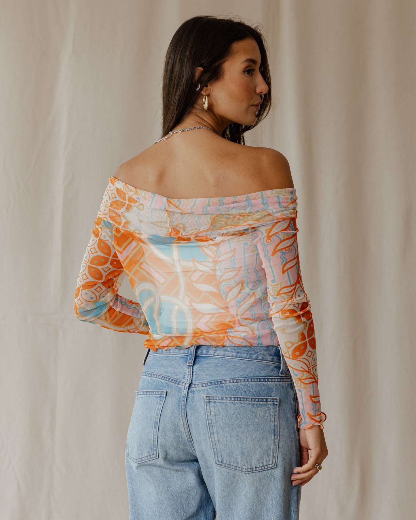 Sunrise Mirage Mesh Top