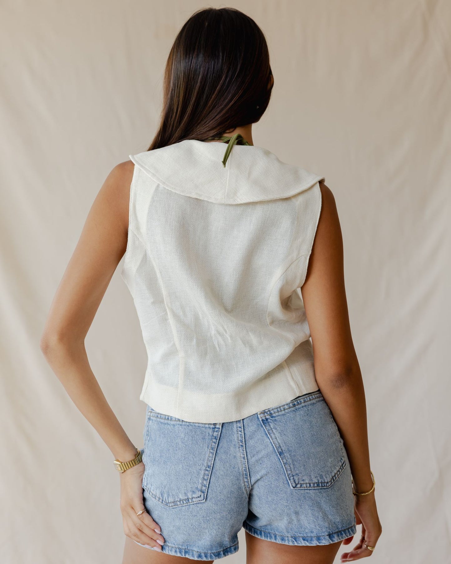 Liora Off-White Vest
