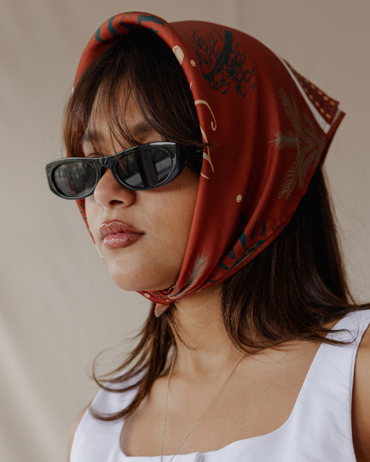 Isis Scarf In Burnt Sienna