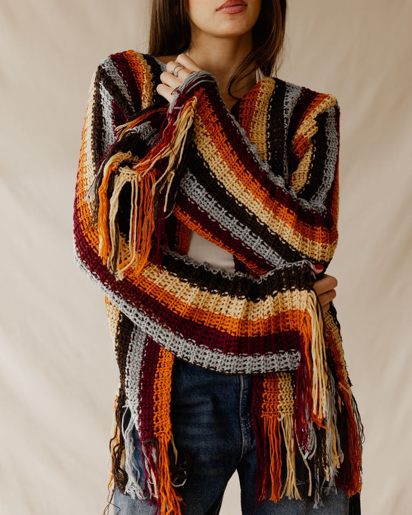 كارديجان خريفي محبوك