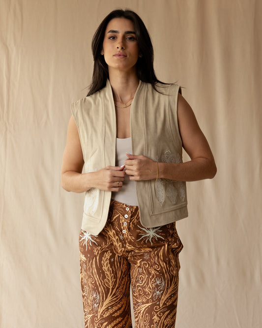 Sand Heirloom Vest