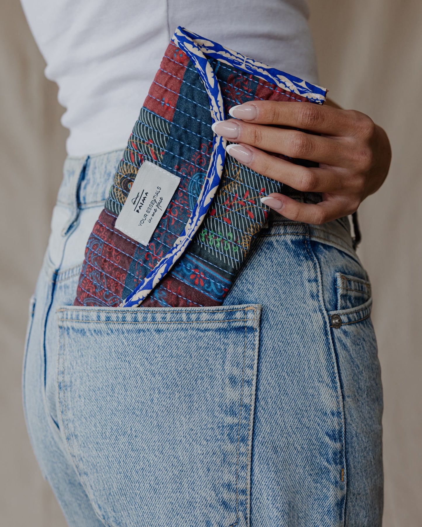 Paisley Patchwork Scrap Pouch