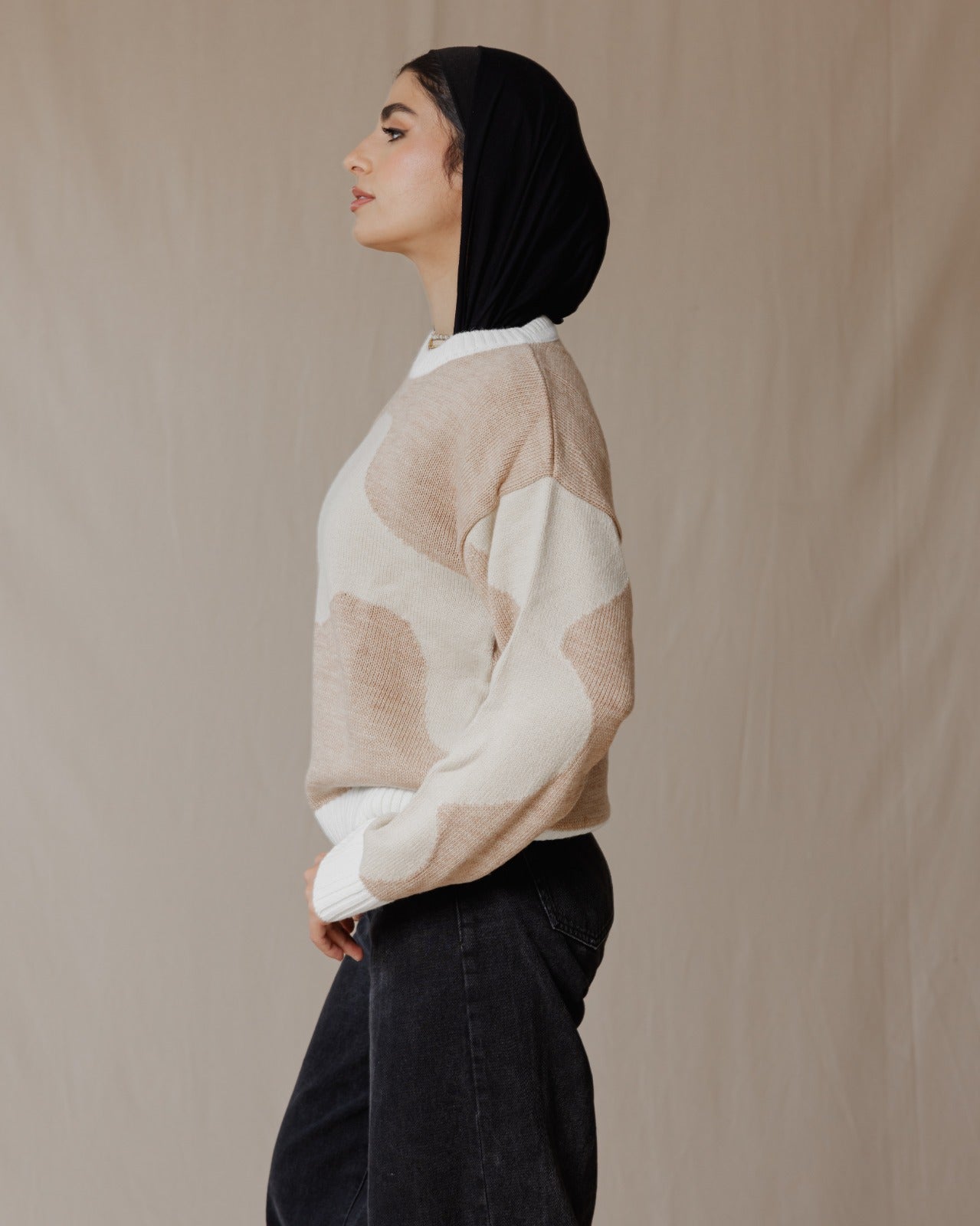 Wave Sweater Cafe X Beige